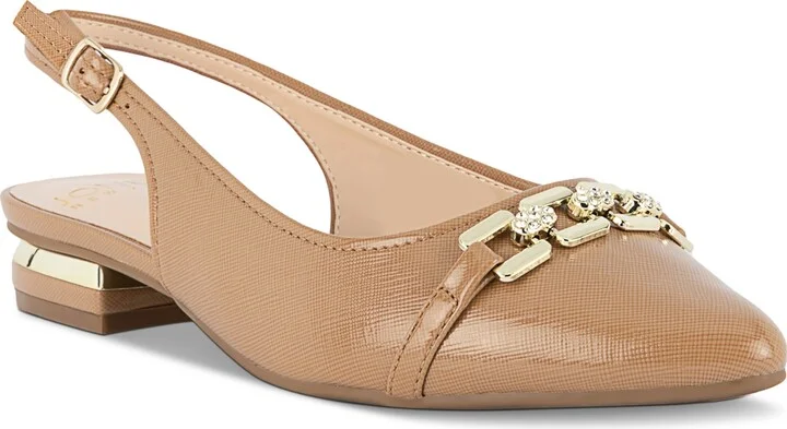 Jones New York Women's Quinay Pave Chain Slingback Flats
