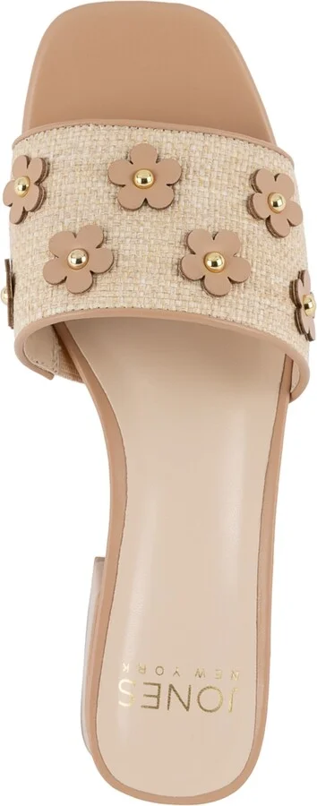 Jones New York Women's Unfloret Flower Block Heel Dress Sandals - Image 4