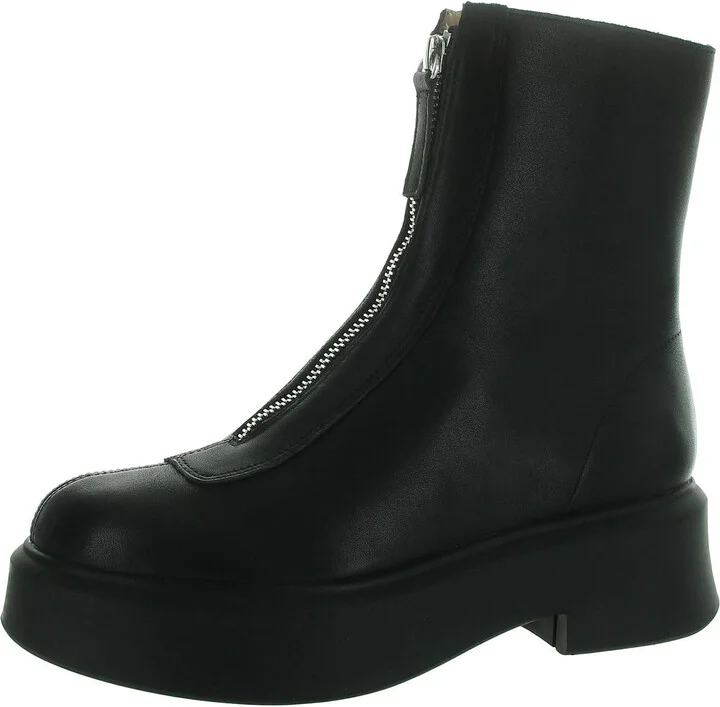 Jones Womens Suede Mid-Calf Combat & Lace-Up Boots