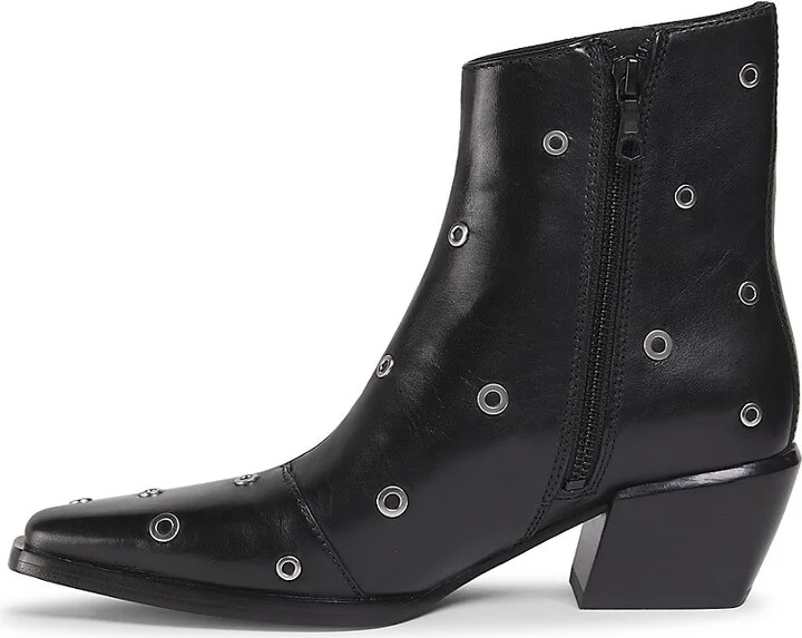 Joni 50MM Grommet Leather Boots - Image 4