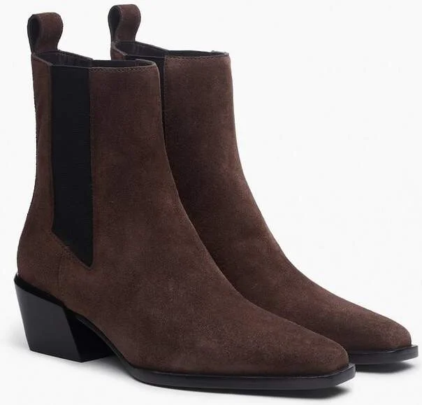 Joni Italian Suede Chelsea Boots - Image 3