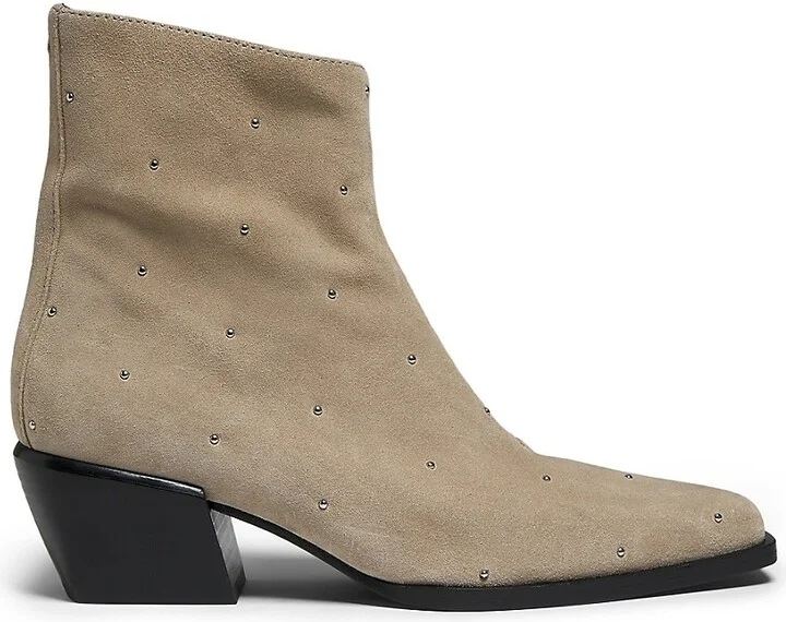 Joni Studded Suede Zip Boots