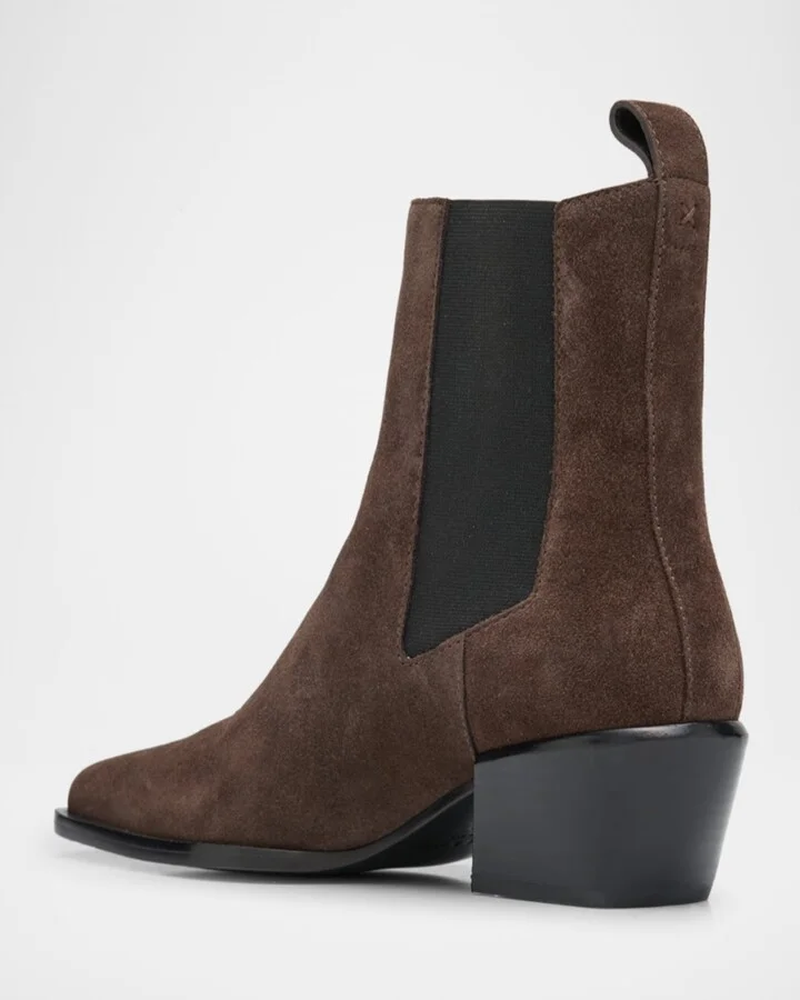 Joni Suede Chelsea Booties - Image 4