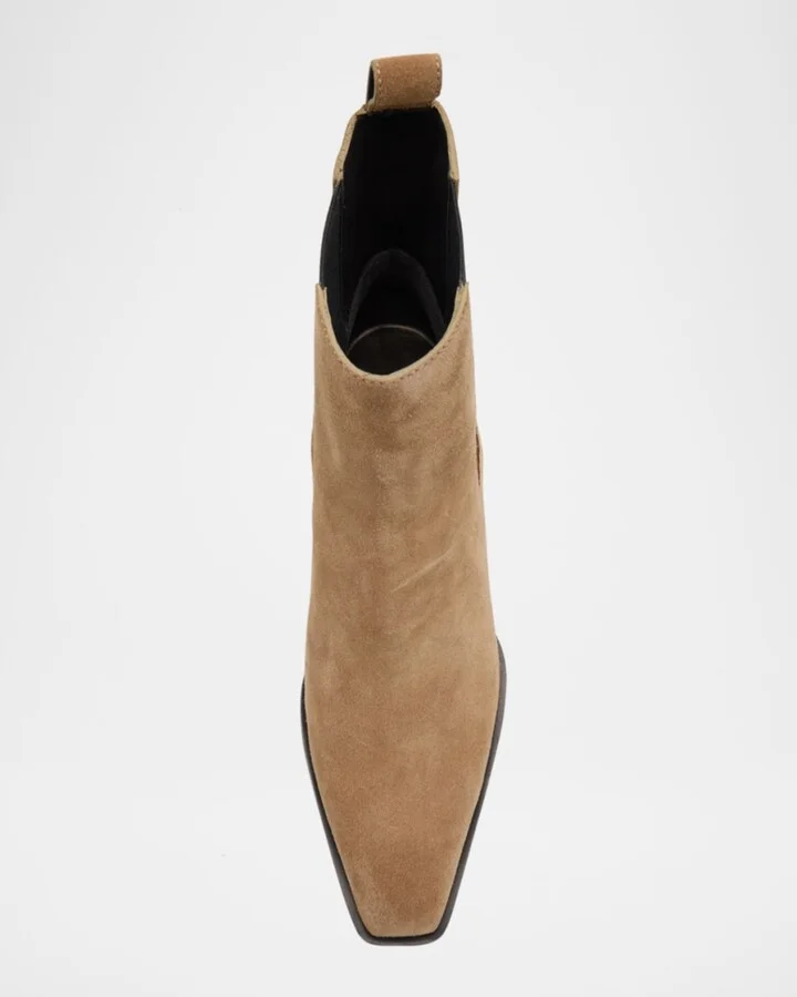Joni Suede Chelsea Booties - Image 7