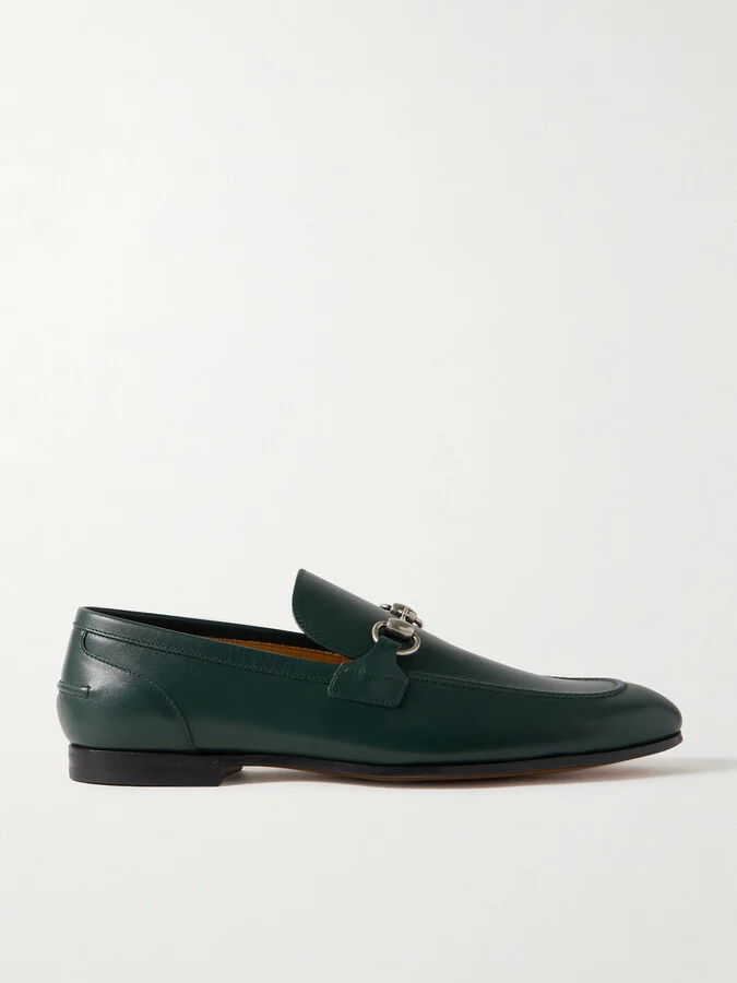 Jordaan Horsebit-Embellished Leather Loafers