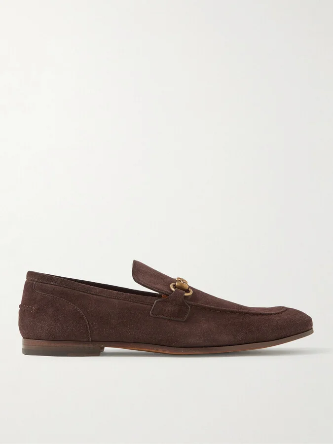 Jordaan Horsebit Suede Loafers