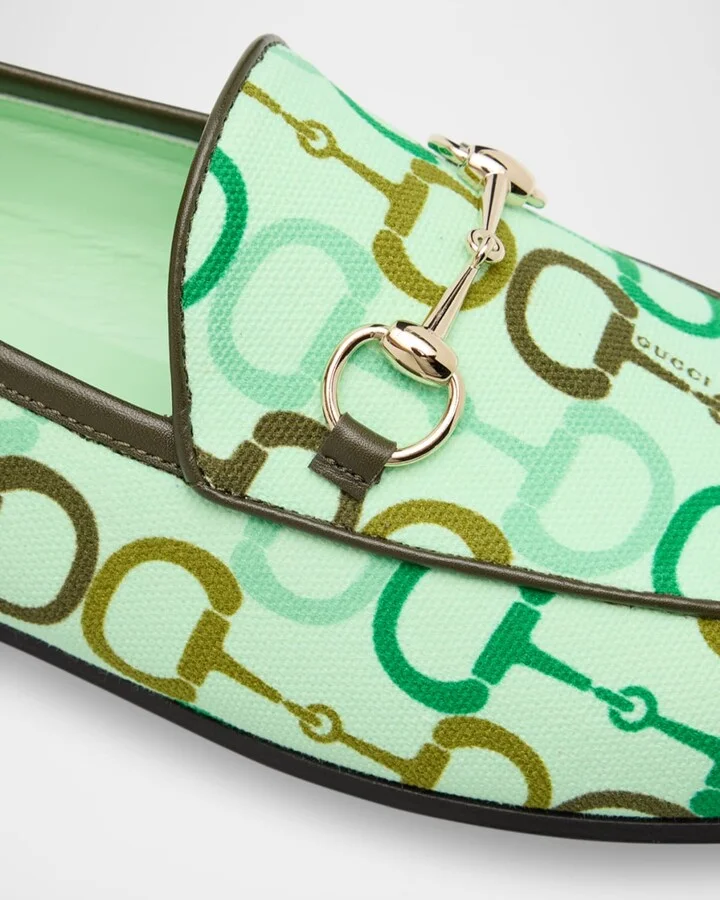 Jordaan Printed Cotton Horsebit Loafers - Image 3