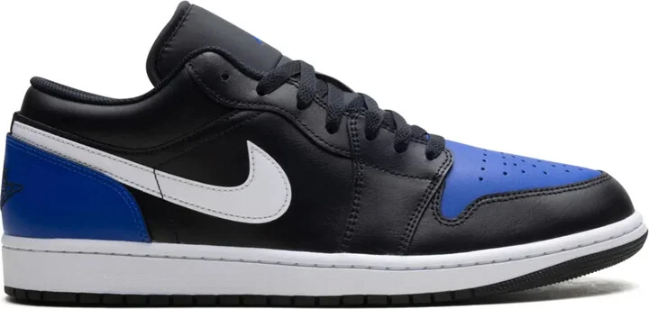 Jordan 1 Low "Black/Royal Toe" sneakers