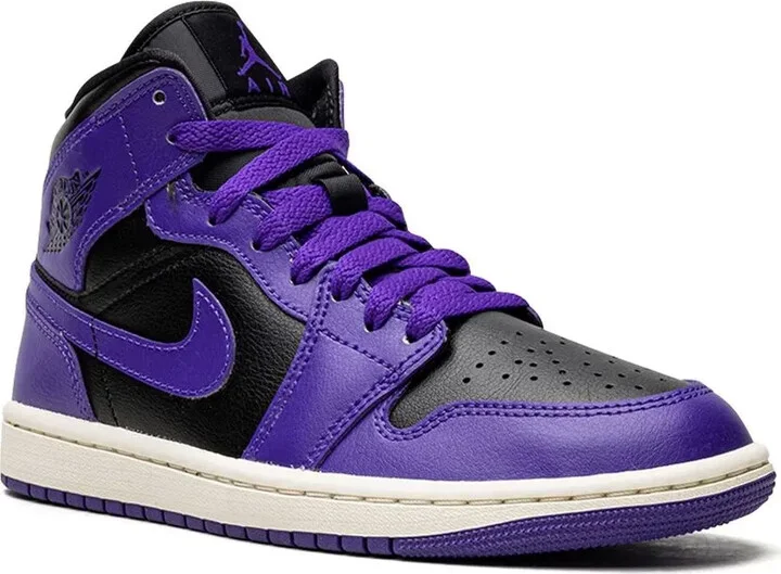 Jordan 1 Mid "Black/Purple" sneakers - Image 2