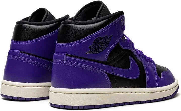 Jordan 1 Mid "Black/Purple" sneakers - Image 3