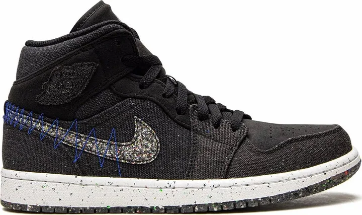 Jordan 1 Mid "Crater Black" sneakers
