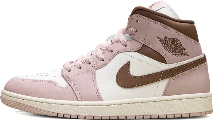 Jordan 1 Mid "Pink Oxford/Brown" sneakers - Image 5