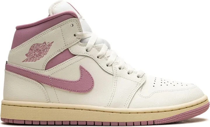 Jordan 1 Mid "Sail Pink/Coconut Milk" sneakers