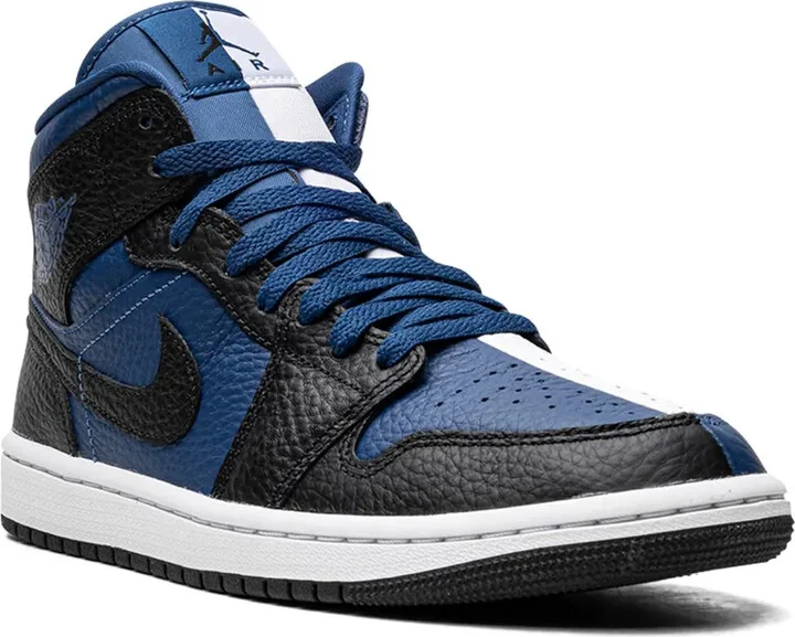 Jordan 1 Mid Split "Black/French Blue/White" sneakers - Image 2