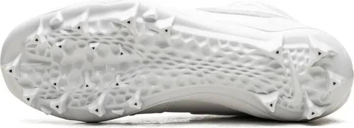 Jordan 1 Mid "White Grey Fog" cleats - Image 4