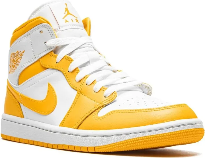 Jordan 1 Mid "White/University Gold" sneakers - Image 2