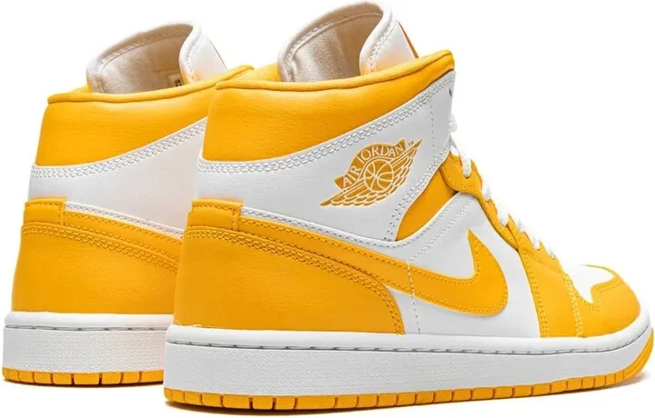 Jordan 1 Mid "White/University Gold" sneakers - Image 3