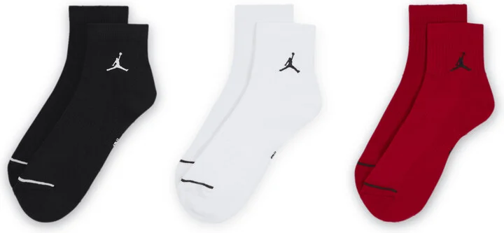 Jordan Everyday Ankle Socks (3 Pairs) in Multicolor | DX9655-902 - Image 2
