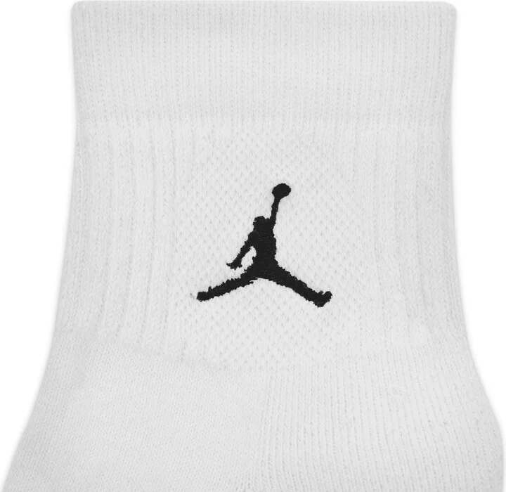 Jordan Everyday Ankle Socks (3 Pairs) in White | DX9655-100 - Image 4