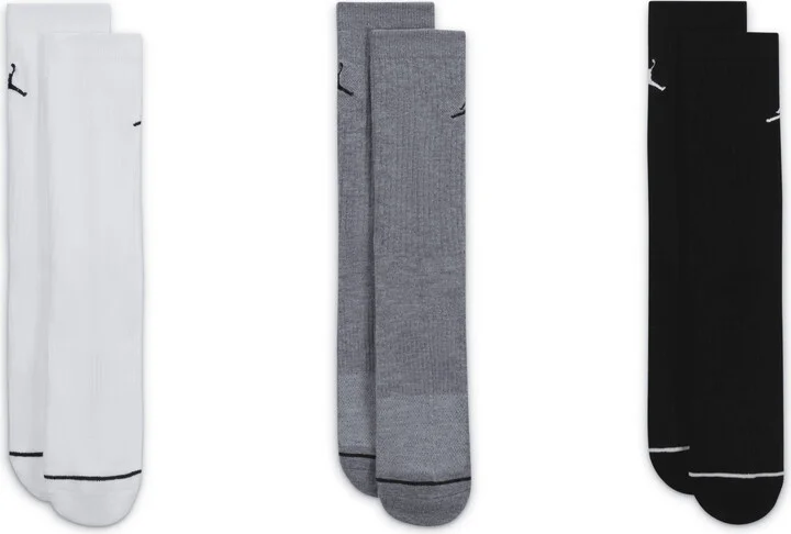 Jordan Everyday Crew Socks (3 pairs) in Multicolor | DX9632-914 - Image 2