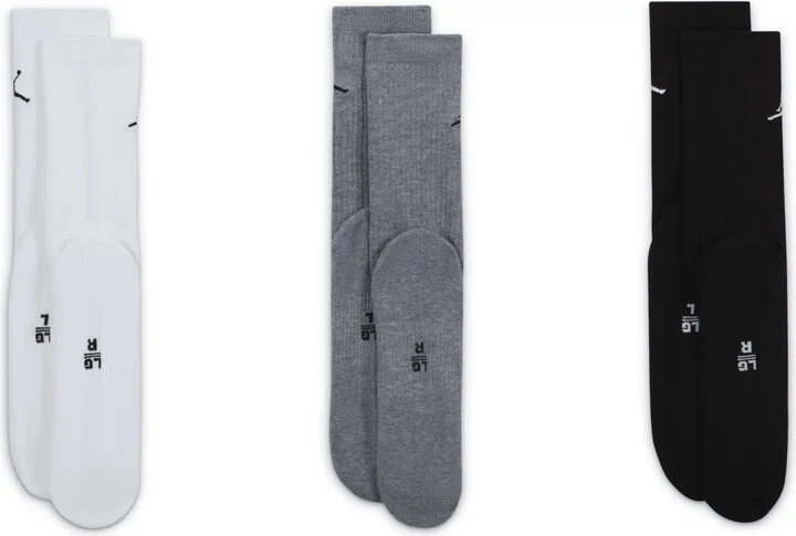 Jordan Everyday Crew Socks (3 pairs) in Multicolor | DX9632-914 - Image 3