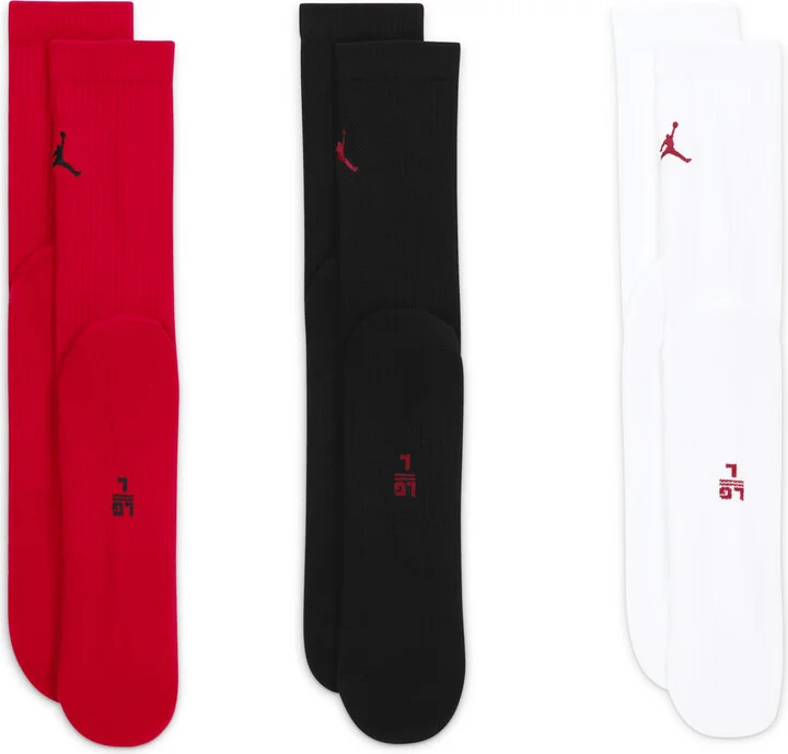 Jordan Everyday Crew Socks (3 pairs) in Multicolor | DX9632-918 - Image 3