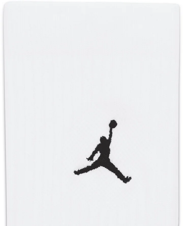 Jordan Everyday Crew Socks (3 pairs) in White | DX9632-100 - Image 4