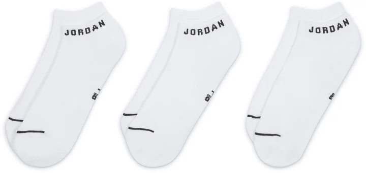Jordan Everyday No-Show Socks (3 Pairs) in White | DX9656-100 - Image 2