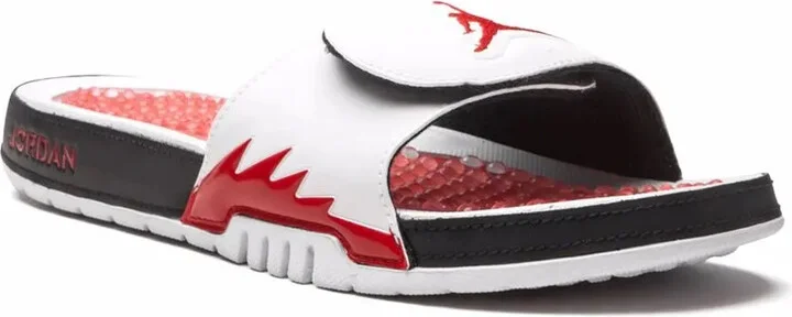 Jordan Hydro 5 Retro "Fire Red 5" slides - Image 2