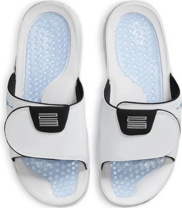 Jordan Hydro XI "White/Black/Legend Blue" slides - Image 3