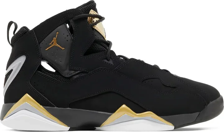 Jordan True Flight "Black/Metallic Gold/Wolf Grey/White" sneakers