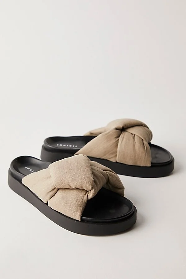 Jordy Linen Knot Sandals - Image 2