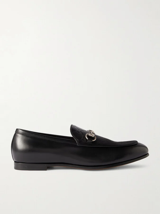 Jordy Logo-Debossed Horsebit Leather Loafers