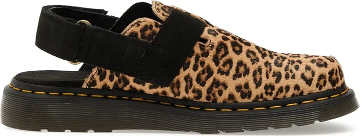 Jorge II leopard-print buckle mules