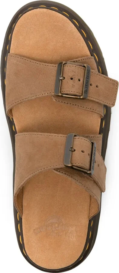 Josef buckled suede slides - Image 4