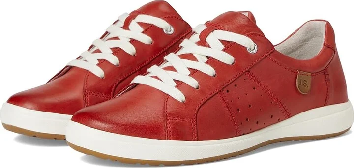 Josef Seibel Caren 01 Women's Lace up casual Shoes Red : EU 36 (US Women's 5-5.5) M, Leather