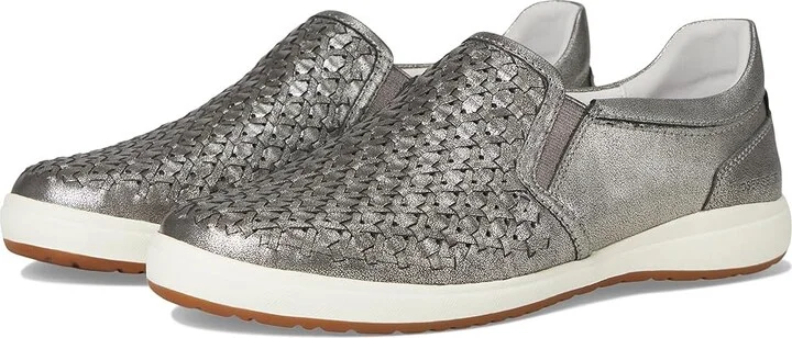 Josef Seibel Caren 72 Women's Flat Shoes Platin : EU 42 (US Women's 11) M, Leather/Rubber