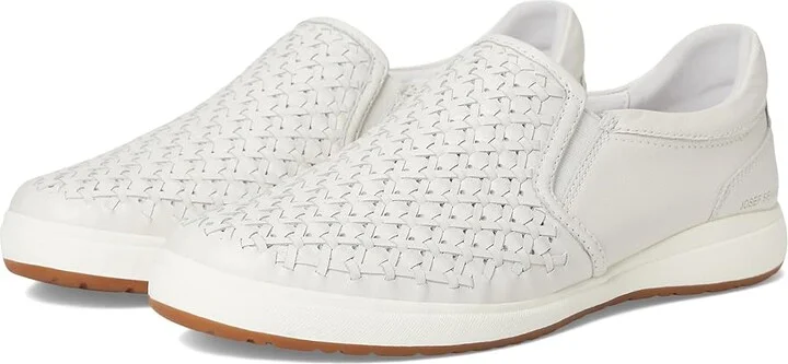 Josef Seibel Caren 72 Women's Flat Shoes White : EU 42 (US Women's 11) M, Leather/Rubber