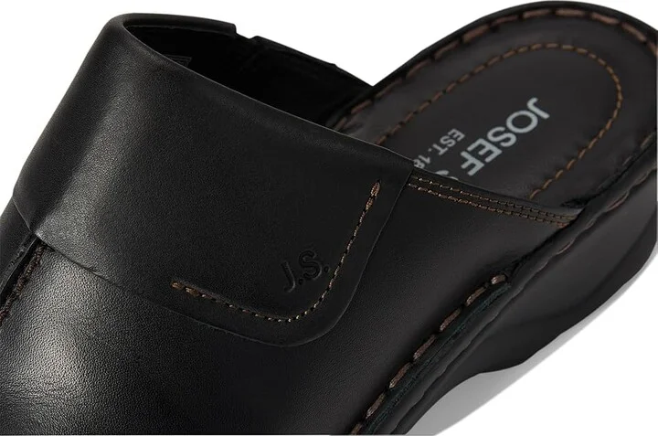 Josef Seibel Carole Women's Clog Shoes Dakota Black Leather : EU 36 (US Women's 5-5.5) M - Image 8
