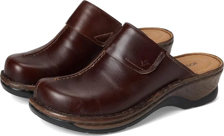 Josef Seibel Carole Women's Clog Shoes Marone Roma : EU 40 (US Women's 9-9.5) M, Leather