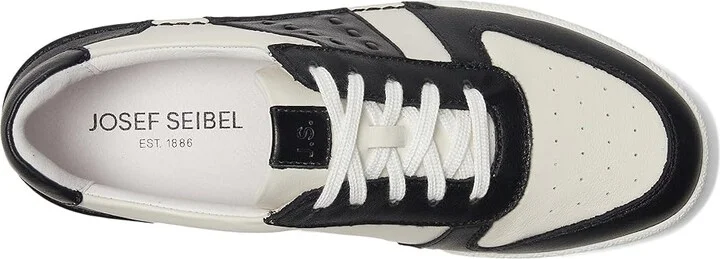 Josef Seibel Claire 27 Women's Flat Shoes White/Black : EU 37 (US Women's 6-6.5) M, Leather/Rubber - Image 2