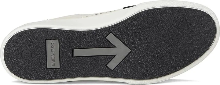 Josef Seibel Claire 27 Women's Flat Shoes White/Black : EU 37 (US Women's 6-6.5) M, Leather/Rubber - Image 3
