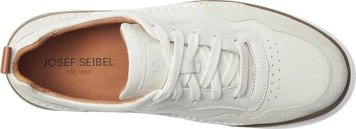 Josef Seibel Cleve 01 Men's Shoes White Male/Suede : EU 42 (US Men's 8.5-9) M, Leather - Image 2