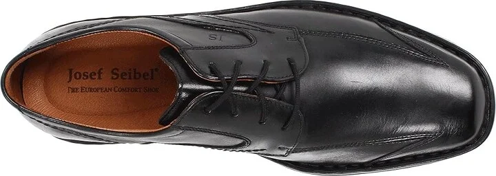 Josef Seibel Douglas 05 Men's Lace up casual Shoes Black : EU 43 (US Men's 9.5-10) M, Leather - Image 3
