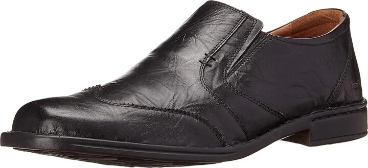 Josef Seibel Douglas Men's Slip on Shoes Bozen Black : EU 41 (US Men's 7.5-8) M, Leather - Image 2