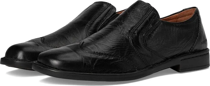 Josef Seibel Douglas Men's Slip on Shoes Bozen Black : EU 41 (US Men's 7.5-8) M, Leather