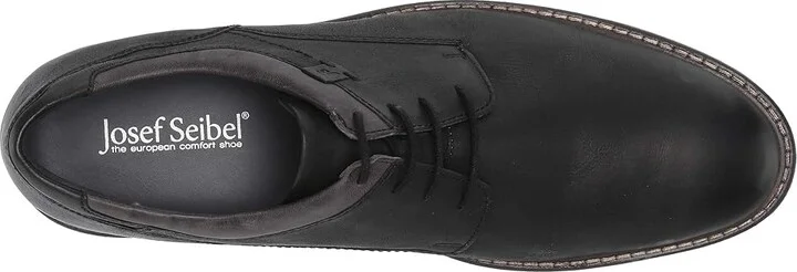 Josef Seibel Earl 05 Men's Shoes Black/Kombi : EU 41 (US Men's 7.5-8) M, Leather - Image 3