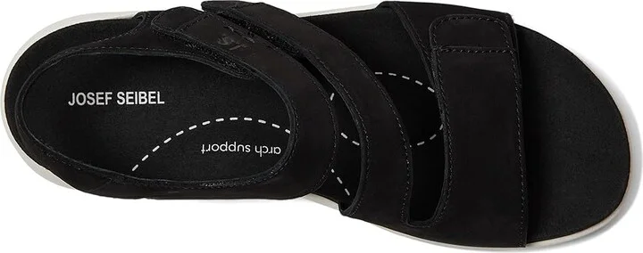 Josef Seibel Estelle 03 Women's Sandals Black : EU 37 (US Women's 6-6.5) M, Leather/Rubber - Image 2