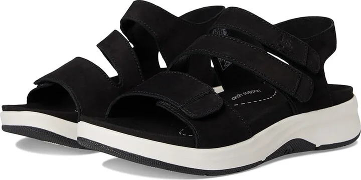 Josef Seibel Estelle 03 Women's Sandals Black : EU 37 (US Women's 6-6.5) M, Leather/Rubber