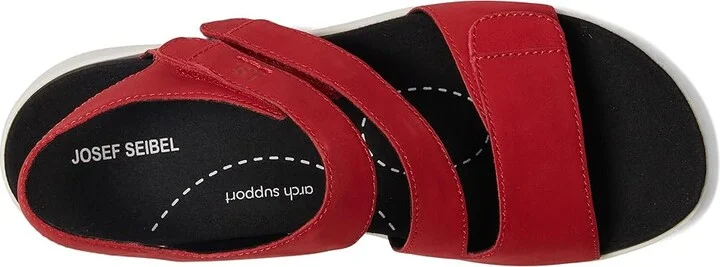 Josef Seibel Estelle 03 Women's Sandals Red : EU 37 (US Women's 6-6.5) M, Leather/Rubber - Image 2